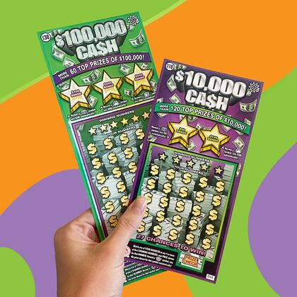 La Lotería de Maryland cuenta con varios juegos raspaditos en los que se pueden ganar US$100 mil o más