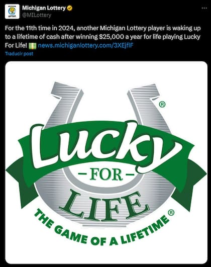 La Lotería de Michigan anuncia a los dos primeros ganadores del premio de Lucky For Life