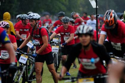 La lucha entre la lluvia y las bicicletas