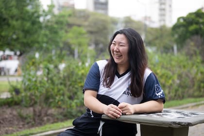 La luchadora de "Little Miss Sumo", en la Argentina