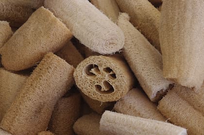La luffa es una opción natural a las esponjas ya que ayudan al medioambiente