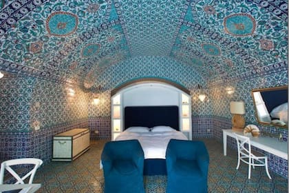 La lujosa decoración de una de las habitaciones