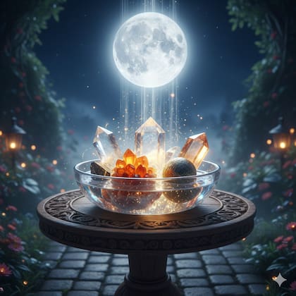 La Luna llena es una buena oportunidad para hacer la carga de cristales y amuletos