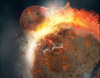 La Luna pudo haberse formado a partir del choque de un antiguo planeta con la Tierra