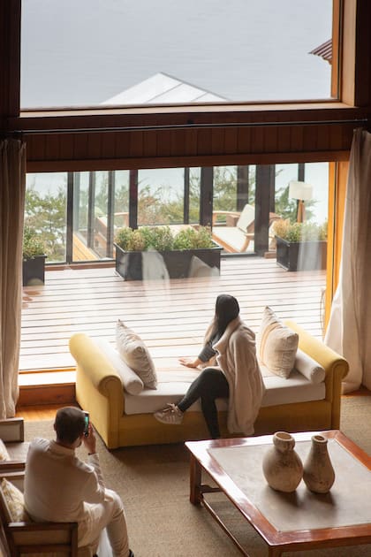 La luz es un elemento clave en el diseño de Los Cauquenes