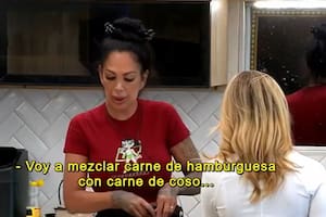 La Maciel cocinó y sus compañeros terminaron intoxicados (Foto: Captura de video)