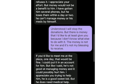 La madre le comunicó a la creadora del GoFundMe que su hijo necesita atención médica