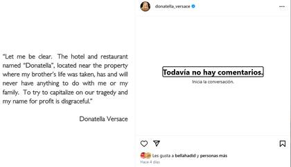 La magnate de la moda se mostró muy enojada por el mal uso de su nombre.