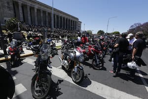 Masiva protesta de motoqueros para reclamar por mayor seguridad