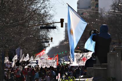 La manifestación contra la reforma judicial en Mar del Plata