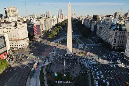 La manifestación en el Obelisco por las nuevas restricciones