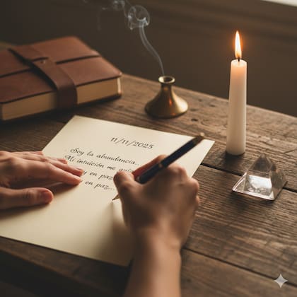 La manifestación escrita busca fijar intenciones claras y conscientes a través de la palabra