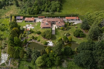 Vista aérea de la vivienda que compró Julio Iglesias en Piñor