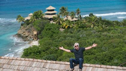 La mansión de Branson en la isla Necker