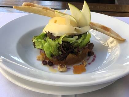 La manzana y queso es una de las recomendaciones vascas