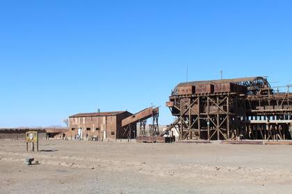 La maquinaria herrumbrada en Santa Laura.