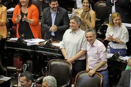 Máximo Kirchner y Andrés Larroque