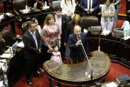La maratónica sesión por la ley de emergencia económica comenzó con la jura de algunos diputados