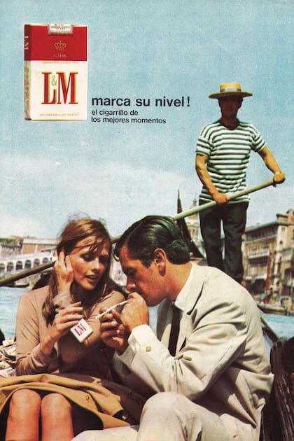La marca de cigarrillos L&M encontró en Claudia Sánchez a un ícono