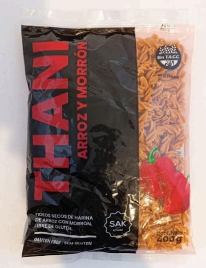 La marca de fideos secos Thani