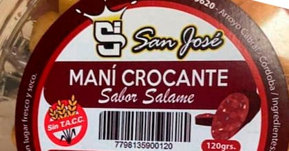 La marca de maní salado que fue prohibida.