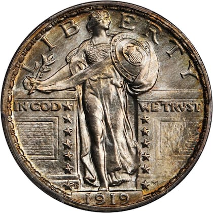 La marca "M" en el anverso hace referencia a su diseñador