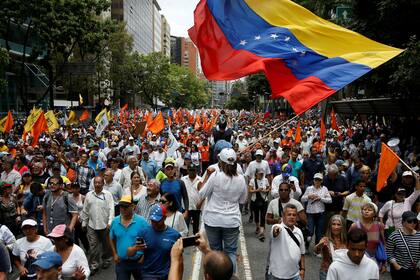 La marcha convocó a decenas de miles de manifestantes