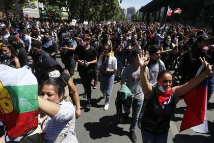 La mayoría de las manifestaciones en Chile están siendo pacíficas