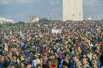 La Marcha Nacional gay en Washington fue multitudinaria.