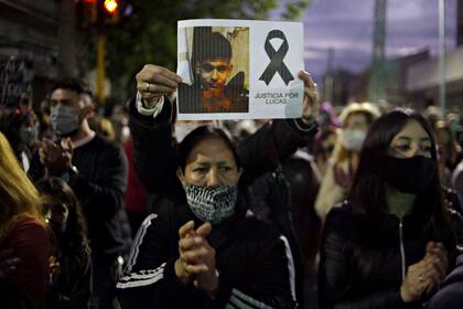 La marcha por el joven Lucas Cancino asesinado en Quilmes