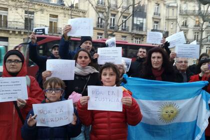 La marcha también estuvo presente en París