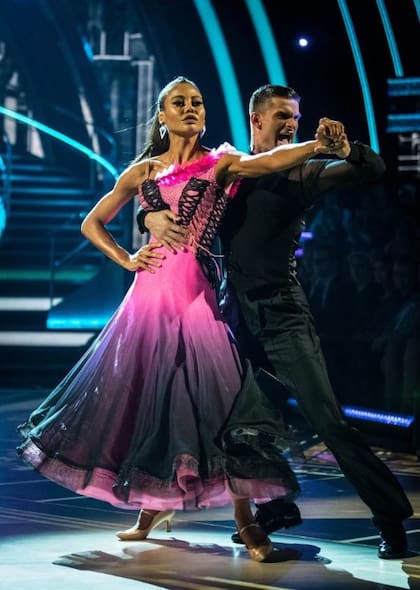 La marquesa Thynn en el programa Strictly Come Dancing, de 2019