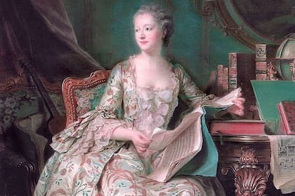 La marquise de Pompadour por Maurice Quentin de La Tour (1748-55) Paris, Museo del Louvre