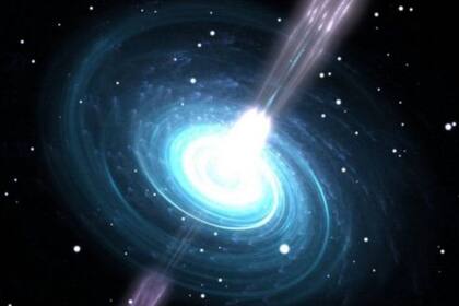 La masa del objeto hallado es demasiado grande como para ser de una estrella de neutrones, pero pequeña para ser un agujero negro (imagen ilustrativa)