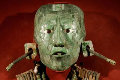 La máscara de jade del rey Pakal fue uno de los tesoros arqueológicos robados en 1985 en el Museo Nacional de Antropología de la Ciudad de México