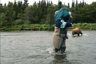 Video viral: la mascota de un equipo de la NHL de Seattle y un oso grizzly se cruzan en un inesperado encuentro