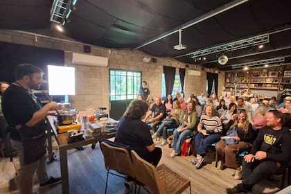 La masterclass de Clara junto a su hijo, Juan Novelino