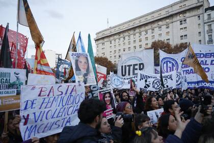 La mayor parte de las consignas fueron contra el gobierno de Javier Milei