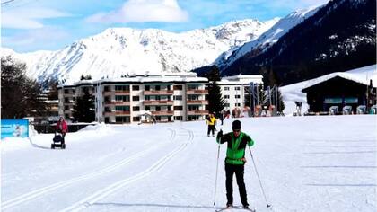 La mayor parte del año, Davos es un resort de esquí