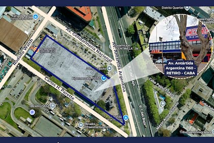 La mayor parte del predio de 15.720,54 m2 está ocupada por una nave industrial de casi 18.000 m²