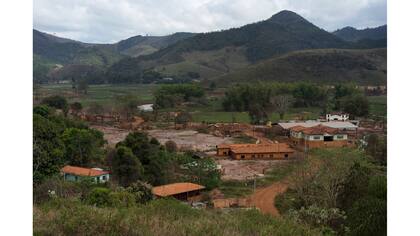 Vista de la aldea Paracatu, Brasil