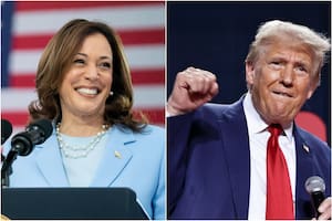 La mayoría de los sondeos consignaban un virtual empate entre la candidata demócrata, Kamala Harris y el republicano Donald Trump