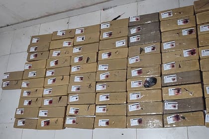 La media tonelada de marihuana fue encontrada en un allanamiento en la calle Europa al 8400 de la capital santafesina