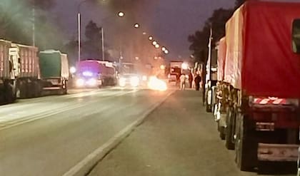 La medida de fuerza impactó también sobre el movimiento de camiones hacia las terminales