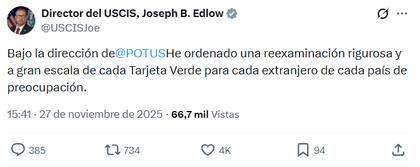 La medida surgió poco después del ataque en Washington