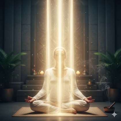 La meditación de la columna de luz tiene como objetivo la apertura de los canales intuitivos