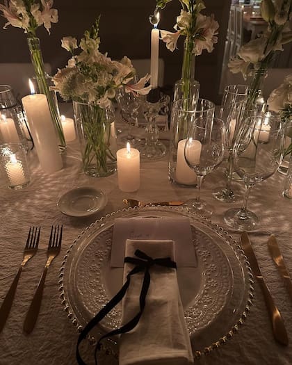 La mesa de Año Nuevo de la China Suárez