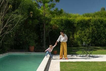 La mesa y sillitas Quilmes, un clásico de exteriores.