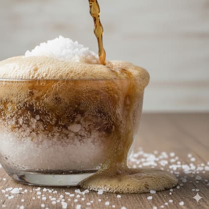 La mezcla no es recomendada de utilizar en superficies delicadas