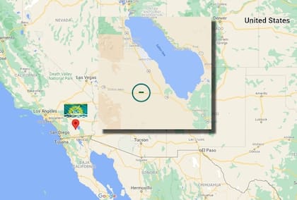La micronación está localizada en el condado de Imperial, en California